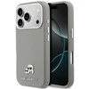Karl Lagerfeld dėklas, skirtas IPHONE 17 Pro, suderinamas su MagSafe KLHMP17L6PFKCLG (PU FW W/ K&amp;C galvutės smeigtuku), pilka