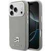 Karl Lagerfeld dėklas, skirtas IPHONE 17 Pro Max, suderinamas su MagSafe KLHMP17X6PFKCLG (PU FW W/ K&C galvutės smeigtuku), pilka