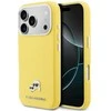 Karl Lagerfeld dėklas, skirtas IPHONE 17 Pro, suderinamas su MagSafe KLHMP17L6PFKCLY (PU FW W/ K&amp;C galvutės smeigtuku), geltonas