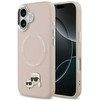 Karl Lagerfeld Karl & Choupette Pins MagSafe dėklas skirtas Apple iPhone 17 rožinės spalvos