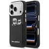 Dėklas Karl Lagerfeld case for IPHONE 17 Pro KLHCP17L6PCSPKCK (PU W/ K&amp;C Print &amp; Pocket) juodas