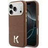 Dėklas Karl Lagerfeld case for IPHONE 17 Pro Max compatible with MagSafe KLHMP17X5PGFKHGW (Karl Head Logo) ruda