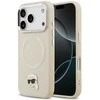 Karl Lagerfeld Karl Pin MagSafe dėklas skirtas Apple iPhone 17 Pro rusvai gelsvas