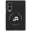 Karl Lagerfeld PU Karl and Choupette Heads Magnetic dėklas Samsung Galaxy Z Fold 8 juodos spalvos
