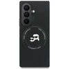 Karl Lagerfeld PU Karl and Choupette Heads Magnetic dėklas Samsung Galaxy Z Fold 8 Ultra juodos spalvos