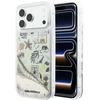 Dėklas Karl Lagerfeld Liquid Glitter Beach & Sand Case for iPhone 17 Pro Max / 18 Pro Max - rusvai gelsvas