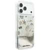 Dėklas Karl Lagerfeld Liquid Glitter Beach & Sand Case for iPhone 17 Pro Max / 18 Pro Max - rusvai gelsvas