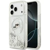 Dėklas Karl Lagerfeld Liquid Glitter Karl&Choupette Heads MagSafe do iPhone 18 Pro Max / 17 Pro Max przezorczysty
