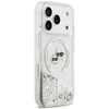 Dėklas Karl Lagerfeld Liquid Glitter Karl&Choupette Heads MagSafe do iPhone 18 Pro Max / 17 Pro Max przezorczysty