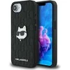 Dėklas Karl Lagerfeld Monogram Choupette Head Pin iPhone 16e Case - Juodas