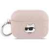 Dėklas Karl Lagerfeld Monogram Choupette Head Case for AirPods Pro 3 - Rožinė