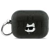 Dėklas Karl Lagerfeld Monogram Choupette Head Case for AirPods Pro 3 - Juodas