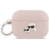 Dėklas Karl Lagerfeld Monogram Karl &amp; Choupette Head Case for AirPods Pro 3 - Rožinė