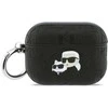 Dėklas Karl Lagerfeld Monogram Karl &amp; Choupette Head Case for AirPods Pro 3 - Juodas