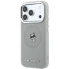 Dėklas Karl Lagerfeld Point & Choupette Sketch MagSafe do iPhone 18 Pro / 17 Pro pilka