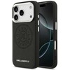 Karl Lagerfeld Point & Metal Logo MagSafe dėklas skirtas Apple iPhone 17 Pro Max juodos spalvos