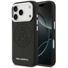 Karl Lagerfeld Point &amp; Metal Logo MagSafe dėklas skirtas Apple iPhone 17 Pro juodos spalvos