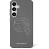 Dėklas Original Pouch Karl Lagerfeld Rhinestones Karl Head Logo skirtas Samsung Galaxy S25 juodos spalvos