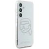 Karl Lagerfeld dėklas skirtas Samsung Galaxy S25 KLHCS25SHKHDCELT (IML Rhinestones K Head) skaidrus