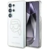 Karl Lagerfeld Rhinestones Karl Head Logo Samsung Galaxy S25 Ultra dėklas telefonui skaidrus