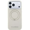 Dėklas Karl Lagerfeld Ring Stand 360 Saffiano Classic Logo MagSafe Case for iPhone 18 Pro Max / 17 Pro Max - rusvai gelsvas