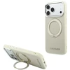 Dėklas Karl Lagerfeld Ring Stand 360 Saffiano Classic Logo MagSafe Case for iPhone 18 Pro Max / 17 Pro Max - rusvai gelsvas