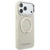 Dėklas Karl Lagerfeld Ring Stand 360 Saffiano Classic Logo MagSafe Case for iPhone 18 Pro Max / 17 Pro Max - rusvai gelsvas