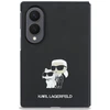 Dėklas Karl Lagerfeld Saffiano Karl&Choupette Pin do Samsung Galaxy Z Fold8 juoda