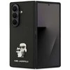 Karl Lagerfeld PU Saffiano Karl and Choupette dėklas skirtas Samsung Galaxy Z Fold 7 juodos spalvos
