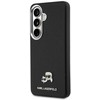 Karl Lagerfeld Grained PU Leather K&CH Heads Magnetic dėklas Samsung Galaxy S26+ juodos spalvos