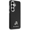 Karl Lagerfeld Grained PU Leather K&CH Heads Magnetic dėklas Samsung Galaxy S26+ juodos spalvos