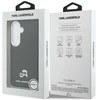 Karl Lagerfeld Grained PU Leather K&CH Heads Magnetic dėklas skirtas Samsung Galaxy S26 juodos spalvos