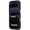 Karl Lagerfeld PU Semi Wrap Saffiano K&CH Heads dėklas, skirtas iPhone 18 Pro, juodas