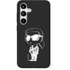 Karl Lagerfeld dėklas skirtas Samsung Galaxy S25 KLHMS25SPNYKGRTK (Magnetic Silicone Graffiti Ikonik) juodos spalvos