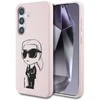Karl Lagerfeld dėklas skirtas Samsung Galaxy S25 KLHMS25SPNYKGRTP (Magnetic Silicone Graffiti Ikonik) rožinės spalvos