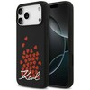Karl Lagerfeld Silicone Heart Sign Logo MagSafe dėklas skirtas Apple iPhone 17 Pro Max juodos spalvos