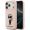 Dėklas Karl Lagerfeld Silicone Karl Sketch & Logo MagSafe Case for iPhone 17 Pro Max - Rožinė