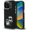 „Karl Lagerfeld“ silikoninis „Karl&amp;Choupette Sketch MagSafe“ dėklas, skirtas „iPhone 16 Pro Max“ - Juodas