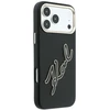 Dėklas Karl Lagerfeld Smooth Big Resin Signature Logo Case for iPhone 18 Pro Max / 17 Pro Max - Juodas
