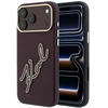 Dėklas Karl Lagerfeld Smooth Big Resin Signature Logo do iPhone 18 Pro Max / 17 Pro Max bordo spalvos