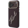 Dėklas Karl Lagerfeld Smooth Big Resin Signature Logo do iPhone 18 Pro Max / 17 Pro Max bordo spalvos