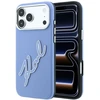 Dėklas Karl Lagerfeld Smooth Big Resin Signature Logo do iPhone 18 Pro Max / 17 Pro Max mėlyna