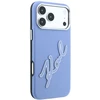 Dėklas Karl Lagerfeld Smooth Big Resin Signature Logo do iPhone 18 Pro Max / 17 Pro Max mėlyna