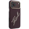 Dėklas Karl Lagerfeld Smooth Big Resin Signature Logo do iPhone 18 Pro Max / 17 Pro Max bordo spalvos