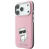 Dėklas Karl Lagerfeld Smooth Choupette Sketch MagSafe do iPhone 18 Pro / 17 Pro rožinė