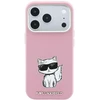 Dėklas Karl Lagerfeld Smooth Choupette Sketch MagSafe do iPhone 18 Pro / 17 Pro rožinė
