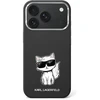 Dėklas Karl Lagerfeld Smooth Choupette Sketch MagSafe Case for iPhone 18 Pro / 17 Pro / 18 Pro - Juodas