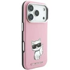 Dėklas Karl Lagerfeld Smooth Choupette Sketch MagSafe do iPhone 18 Pro / 17 Pro rožinė