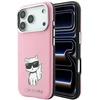 Dėklas Karl Lagerfeld Smooth Choupette Sketch MagSafe do iPhone 18 Pro / 17 Pro rožinė
