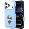 Dėklas Karl Lagerfeld Smooth Ikonik Sketch MagSafe case for iPhone 18 Pro / 17 Pro - light mėlynas
